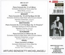 Benedetti Michelangeli spielt Klavierkonzerte, 2 CDs