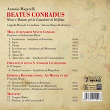 Antonio Magarelli (2. Hälfte 20. Jahrhundert): Missa in Honorem Sancti Conradi, CD