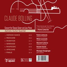 Claude Bolling (1930-2020): Konzert für Gitarre &amp; Jazz Piano (Arrangiert für Gitarrenquartett), CD