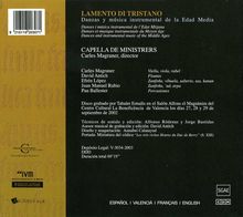 Lamento di Tristano - Tänze &amp; Instrumentalmusik des MA, CD