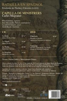Capella e Ministrers - Batailla En Spagnol, 1 CD und 1 DVD