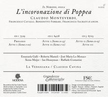 Claudio Monteverdi (1567-1643): L'incoronazione di Poppea (Deluxe-Ausgabe im Buch / französische Version), 3 CDs