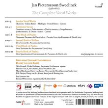 Jan Pieterszoon Sweelinck (1562-1621): Sämtliche Chorwerke, 17 CDs