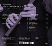 Ensemble Sequentia - Boethius, Songs of Consolation (Metra from 11th-Century Canterbury), CD