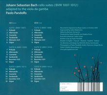 Johann Sebastian Bach (1685-1750): Cellosuiten BWV 1007-1012 arr.f.Viola da Gamba, 2 CDs