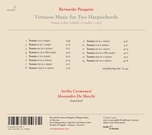 Bernardo Pasquini (1637-1710): Sonaten Nr.1-14 für 2 Cembali, CD