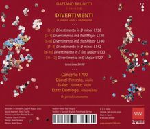 Gaetano Brunetti (1744-1798): Divertimenti für Streichtrio, CD