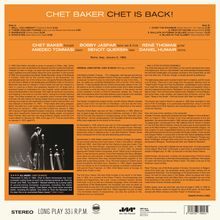 Chet Baker (1929-1988): Chet Is Back! (remastered) (180g) (Limited Edition), LP