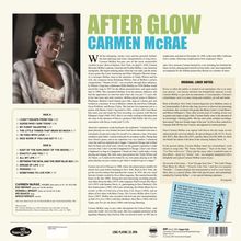 Carmen McRae (1920-1994): After Glow (180g) (Limited Numbered Edition) +1 Bonus Track, LP