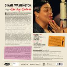 Dinah Washington (1924-1963): Sings Blazing Ballads (180g) (Limited Numbered Edition), LP