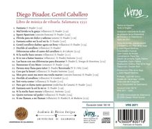 Diego Pisador (1509-1557): Gentil Caballero, CD