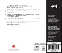 Anton Garcia Abril (1933-2021): Variaciones Concertantes für Orchester, CD