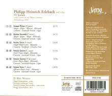 Philipp Heinrich Erlebach (1657-1714): Sonaten Nr.1-6 für 2 Violinen &amp; Bc, CD