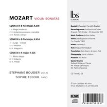 Wolfgang Amadeus Mozart (1756-1791): Sonaten für Violine &amp; Klavier, CD