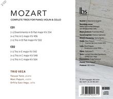 Wolfgang Amadeus Mozart (1756-1791): Klaviertrios Nr.1-5, 2 CDs