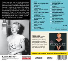 Peggy Lee (1920-2002): All Aglow Again! (+ Bonus Tracks), CD
