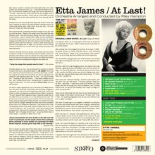 Etta James: At Last (180g) (Picture Disc) (+4 Bonustracks), LP