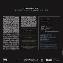 Oliver Nelson (1932-1975): The Blues And The Abstract Truth (180g) (Limited Audiophile Vinyl) (+2 Bonustracks), LP