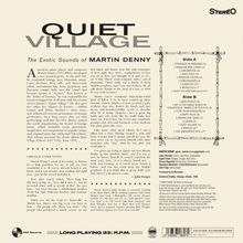 "Quiet Village" - The Exotic Sounds of Martin Denny. Trackliste: Stranger in Paradise, Hawaiian War Chant, Martinique.