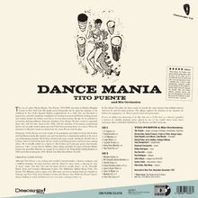 "Dance Mania", "Tito Puente and His Orchestra". Illustration: tanzendes Paar, Trommeln, Infos über Musiker und Albumtexte.