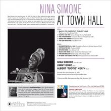 Nina Simone (1933-2003): At Town Hall (180g) (Limited Edition), LP