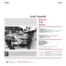Chet Baker (1929-1988): Jazz At Ann Arbor (180g) (Limited Edition), LP