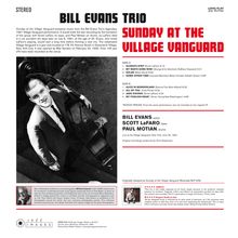 Bill Evans (Piano) (1929-1980): Sunday At The Village Vanguard (180g) (Limited Edition), LP