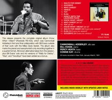 Julian 'Cannonball' Adderley &amp; Bill Evans: Know What I Mean? (+6 Bonus Tracks) (Limited-Edition), CD