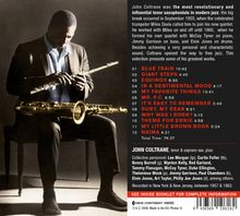 Ein Mann im Anzug sitzt auf einem Hocker, spielt Querflöte, ein Saxophon liegt auf seinem Schoß. Text nennt Stücke von John Coltrane.