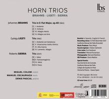 Johannes Brahms (1833-1897): Horntrio op.40, CD