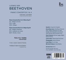 Ludwig van Beethoven (1770-1827): Klavierkonzerte Nr.3 &amp; 4 (für Klavier &amp; Streichorchester arrangiert von Vincenz Lachner), CD