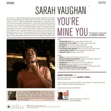 Sarah Vaughan &amp; Quincy Jones: You're Mine You (180g) (Limited Edition), LP