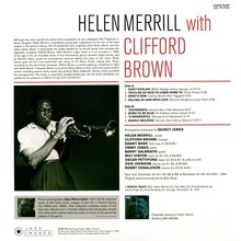 Helen Merrill (geb. 1930): With Clifford Brown (180g) (Limited Edition), LP