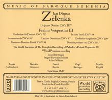 Jan Dismas Zelenka (1679-1745): Psalmi Verspertini III, CD