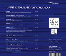 Louis Andriessen (1939-2021): Kammermusik - Chamber Music at Orlando, CD