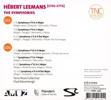 Hebert Leemans (1741-1771): Symphonien Nr.4,6,7,9,11,12, 2 CDs