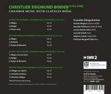 Christlieb Sigmund Binder (1723-1789): Kammermusik mit Cembalo, CD