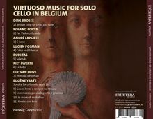 Herwig Coryn - Virtuoso Music for Solo Cello in Belgium, CD