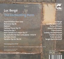 Luc Berge - The Enchanting Horn, CD