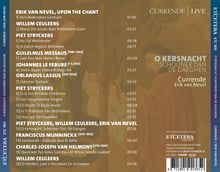 Ein Musikcover mit einer Liste von Kompositionen und Interpreten, darunter "ERIK VAN NEVEL" und "WILLEM CEULEERS".