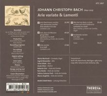 Johann Christoph Bach (1642-1703): Arie variate &amp; Lamenti, CD