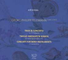 Georg Philipp Telemann (1681-1767): Concerti, Triosonaten, Fantasien, 3 CDs