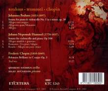 Johann Nepomuk Hummel (1778-1837): Sonate für Cello &amp; Klavier op.104, CD