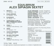 Alex Sipiagin (geb. 1967): Equilibrium, CD