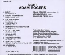 Adam Rogers (geb. 1965): Sight, CD