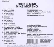 Mike Moreno (geb. 1978): First In Mind, CD