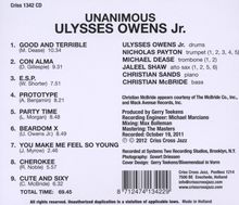 Ulisses Jr. Owens: Unanimous, CD