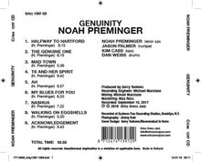 Noah Preminger (geb. 1986): Genuinity, CD