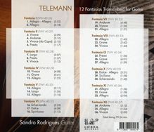 Georg Philipp Telemann (1681-1767): Fantasien für Viola da gamba solo Nr.1-12 (arr. für Gitarre), CD