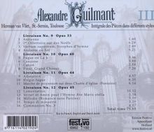 Felix Alexandre Guilmant (1837-1911): Integrale des Pieces dans differents Styles Vol.3, CD